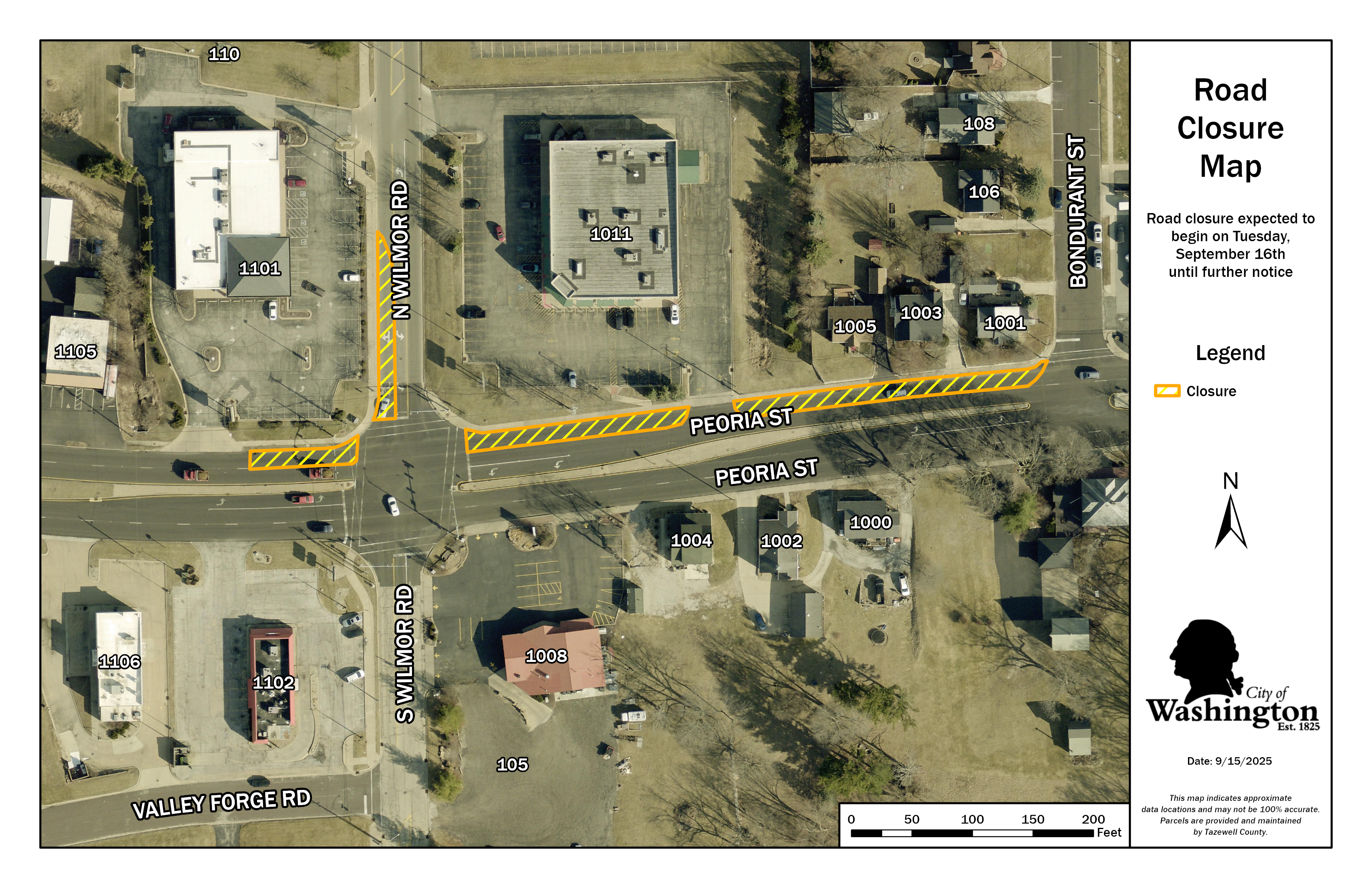 Peoria St. Closure